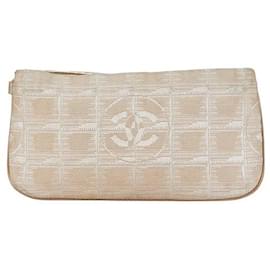 Chanel-Chanel New Travel Line Pouch Canvas Vanity Bag in Good condition-Other
