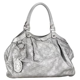 Gucci-Bolso de mano Gucci Guccissima de cuero Sukey Bolso de mano de cuero 211944 en buen estado-Otro