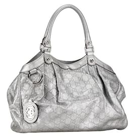 Gucci-Gucci Guccissima Leder Sukey Handtasche Leder Einkaufstasche 211944 in gutem Zustand-Andere