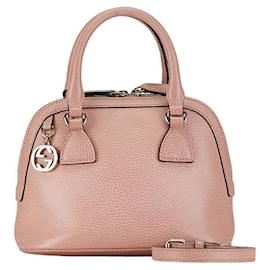 Gucci-Gucci GG Charm Lederhandtasche Lederhandtasche 449661 in gutem Zustand-Andere