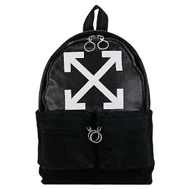 Off White Off-White Arrows Suede and Leather Backpack Leather Backpack in Good condition Other