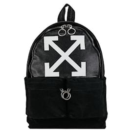 Off White-Off-White Arrows Suede and Leather Backpack Leather Backpack in Good condition-Other