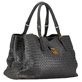 Bottega Veneta-Bottega Veneta Intrecciato Leather Roma Tote Bolso tote de cuero 171265 en buen estado-Otro