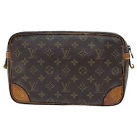 Louis Vuitton-LOUIS VUITTON Monogram Compiegne 28 Clutch Bag M51845 LV Auth 73758-Monogram