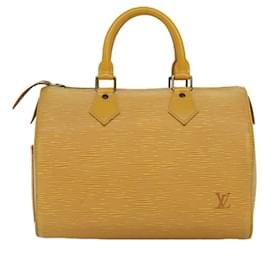 Louis Vuitton-Bolso de mano LOUIS VUITTON Epi Speedy 25 Tassili Amarillo M43019 LV Auth 73999-Otro