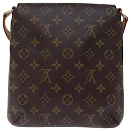 Louis Vuitton-Borsa a tracolla corta LOUIS VUITTON Monogram Musette Salsa M51258 LV Auth ar11809B-Monogramma