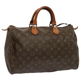 Louis Vuitton-LOUIS VUITTON Monogram Speedy 35 Hand Bag Vintage M41524 LV Auth yk12271-Monogram