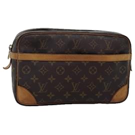 Louis Vuitton-LOUIS VUITTON Monogram Compiegne 28 Clutch Bag M51845 LV Auth ki4417-Monogram