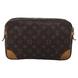 Louis Vuitton-LOUIS VUITTON Monogram Compiegne 28 Clutch Bag M51845 LV Auth ki4417-Monogram