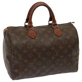 Louis Vuitton-LOUIS VUITTON Monogram Speedy 30 Hand Bag M41526 LV Auth yk12207-Monogram