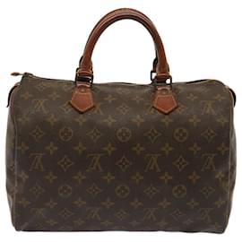 Louis Vuitton-LOUIS VUITTON Monogramm Speedy 30 Handtasche M41526 LV Auth yk12207-Monogramm