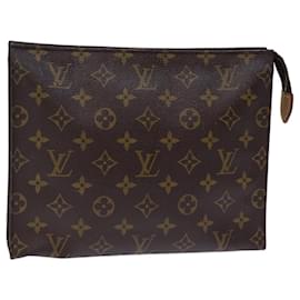 Louis Vuitton-LOUIS VUITTON Monogramm Poche Toilette 26 Beutel M47542 LV Auth 73665-Monogramm