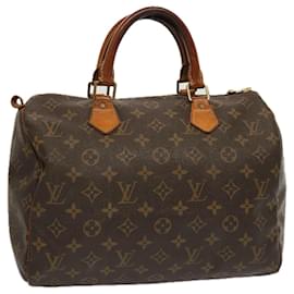 Louis Vuitton-Bolsa de mão LOUIS VUITTON Monogram Speedy 30 M41526 Autenticação de LV ki4451-Monograma