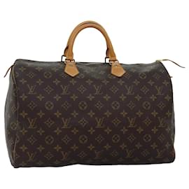 Louis Vuitton-LOUIS VUITTON Monogram Speedy 40 Handtasche M41522 LV Auth 73550-Monogramm