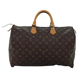 Louis Vuitton-LOUIS VUITTON Monogram Speedy 40 Handtasche M41522 LV Auth 73550-Monogramm