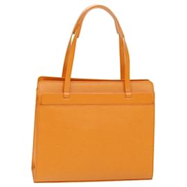 Louis Vuitton-LOUIS VUITTON Epi Croisette PM Tote Bag Orange Mandarin M5249H LV Auth 73682-Other,Orange