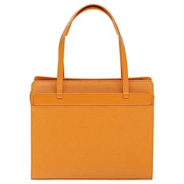 Louis Vuitton-Bolso tote LOUIS VUITTON Epi Croisette PM Naranja mandarina M5249H LV Auth 73682-Otro,Naranja