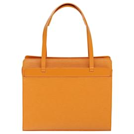 Louis Vuitton-LOUIS VUITTON Sac cabas Epi Croisette PM Orange Mandarine M5249H Auth LV 73682-Autre,Orange