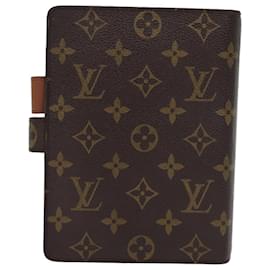 Louis Vuitton-LOUIS VUITTON Monogram Agenda MM Day Planner Cover R20105 LV Auth ki4468-Monogram