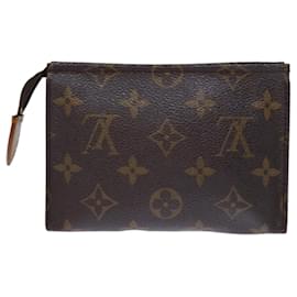 Louis Vuitton-LOUIS VUITTON Monogramm Poche Toilette 15 Beutel M47546 LV Auth 74260-Monogramm