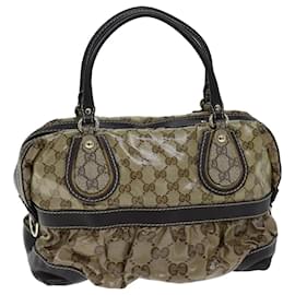 Gucci-GUCCI Borsa a mano in cristallo GG Beige 223962 Auth 73606-Beige