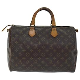 Louis Vuitton-LOUIS VUITTON Monogram Speedy 35 Hand Bag M41524 LV Auth ki4443-Monogram