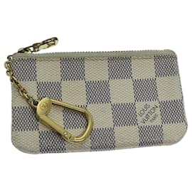 Louis Vuitton-LOUIS VUITTON Damier Azur Pochette Cles Coin Purse N62659 Auth LV ki4433-Autre