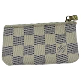 Louis Vuitton-LOUIS VUITTON Damier Azur Pochette Cles Münzgeldbörse N62659 LV Auth ki4433-Andere