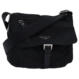 Prada-PRADA Borsa a tracolla Nylon Nero Auth fm3426-Nero