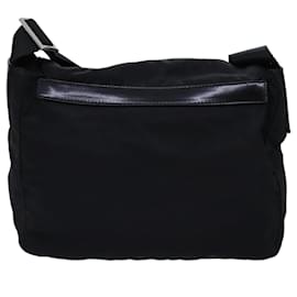 Prada-PRADA Shoulder Bag Nylon Black Auth fm3426-Black