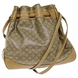 Céline-CELINE Borsa a tracolla in tela macadam Beige Auth 73856-Beige