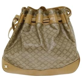 Céline-CELINE Macadam Canvas Umhängetasche Beige Auth 73856-Beige