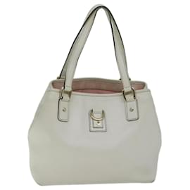 Gucci-GUCCI Abbey Tote Bag Leather White 154373 Auth am6134-White