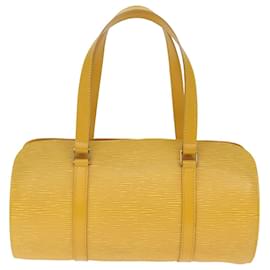 Louis Vuitton-LOUIS VUITTON Epi Soufflot Hand Bag Yellow M52229 LV Auth 73548-Yellow