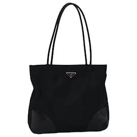 Prada-Bolso Tote PRADA Nylon Negro Auth am6120-Negro