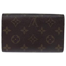 Louis Vuitton-Cartera LOUIS VUITTON Monogram Porte Monnaie Billets Tresor M61730 LV Auth th4891-Monograma