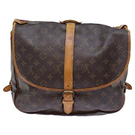 Louis Vuitton-Bolso de hombro Saumur 35 con monograma de LOUIS VUITTON M42254 LV Auth 73689-Monograma