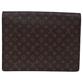 Louis Vuitton-LOUIS VUITTON Monogram Porte Documents Senatur Briefcase M53335 LV Auth 73525-Monogram