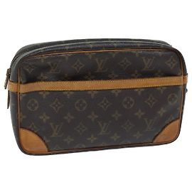 LOUIS VUITTON Monogramm Compiegne 28 Clutch M51845 LV Auth am6092 Monogramm