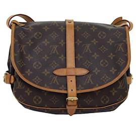 Louis Vuitton-Bolso de hombro Saumur 30 con monograma de LOUIS VUITTON M42256 LV Auth fm3388-Monograma