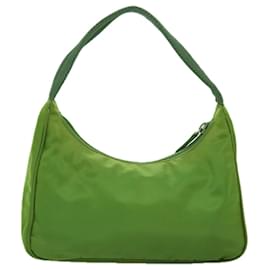 Prada-Bolso de mano PRADA Nylon Verde Autenticación 73870-Verde