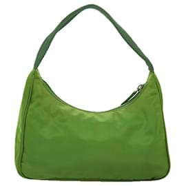 Prada-PRADA Hand Bag Nylon Green Auth 73870-Green