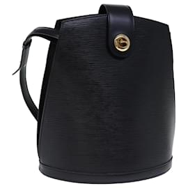 Louis Vuitton-Bolsa de ombro LOUIS VUITTON Epi Cluny preta M52252 Autenticação de LV6118-Preto