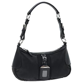 Prada-PRADA Borsa a Tracolla Nylon Nera Auth 73869-Nero