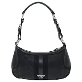 Prada-Bolso De Hombro PRADA Nylon Negro Autenticación 73869-Negro