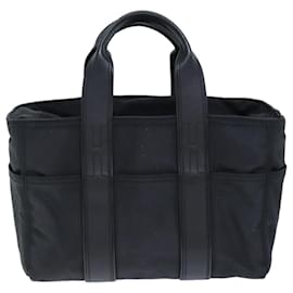 Hermès-HERMES Acape Luco PM Hand Bag Nylon Black Auth yk12306-Black