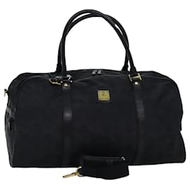 MCM-Borsa Boston MCM Vicetos con logo in nylon a 2 vie nera Auth yk12304-Nero