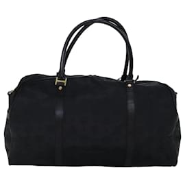 MCM-MCM Vicetos Logogram Boston Bolsa Nylon 2way Preto Auth yk12304-Preto