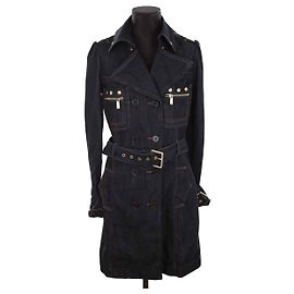 Barbara Bui Trench in cotone Blu