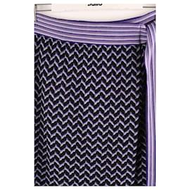 Missoni-wrap wool skirt-Purple